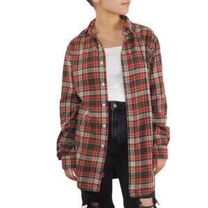 Ralph Lauren Red Green Blue Yellow Plaid Button Down Oversized Shirt Small